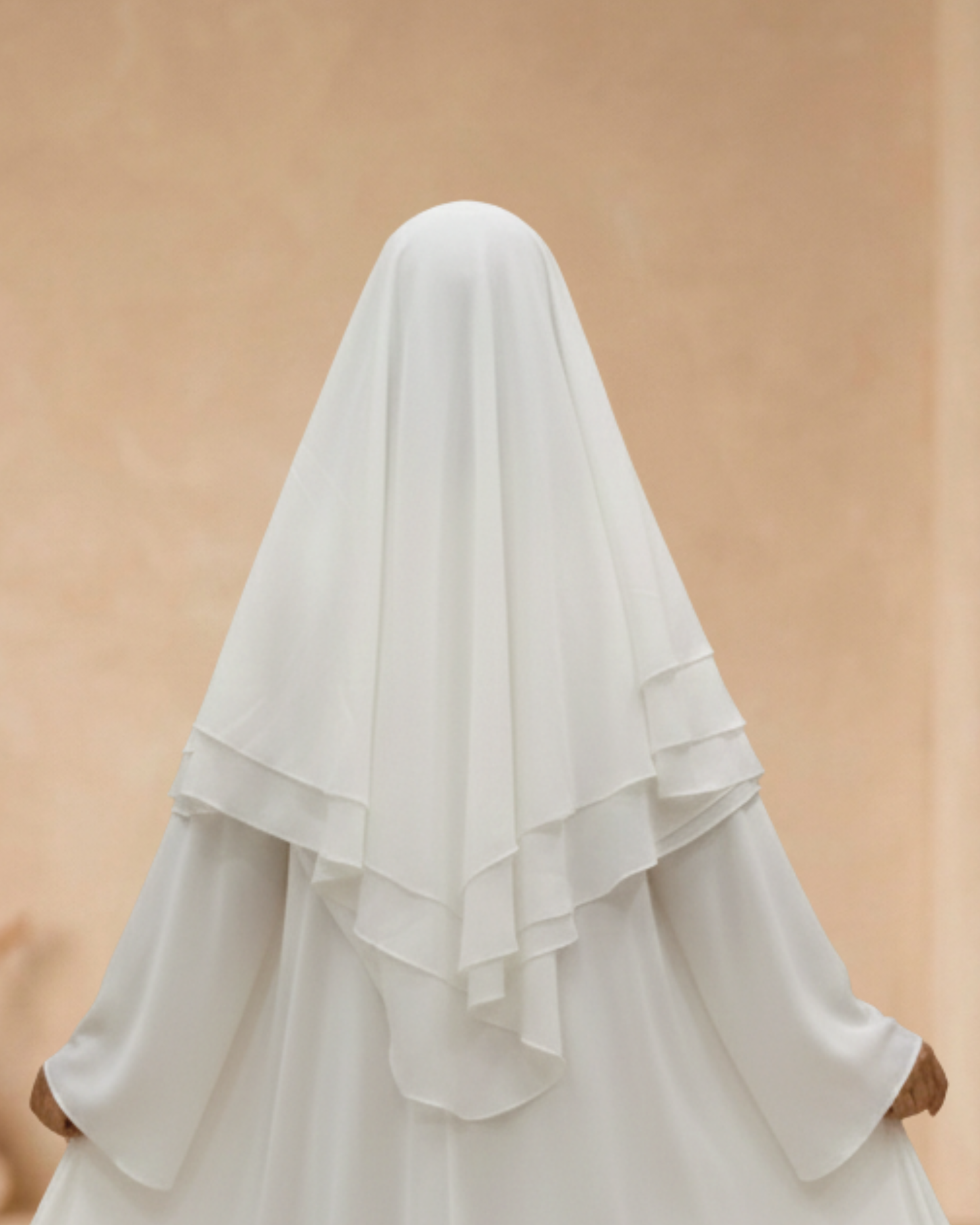 White Chiffon Khimar