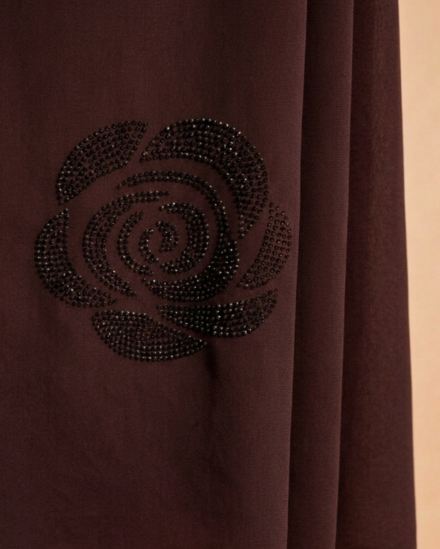 Noir Blossom Shawl-Choclate Brown