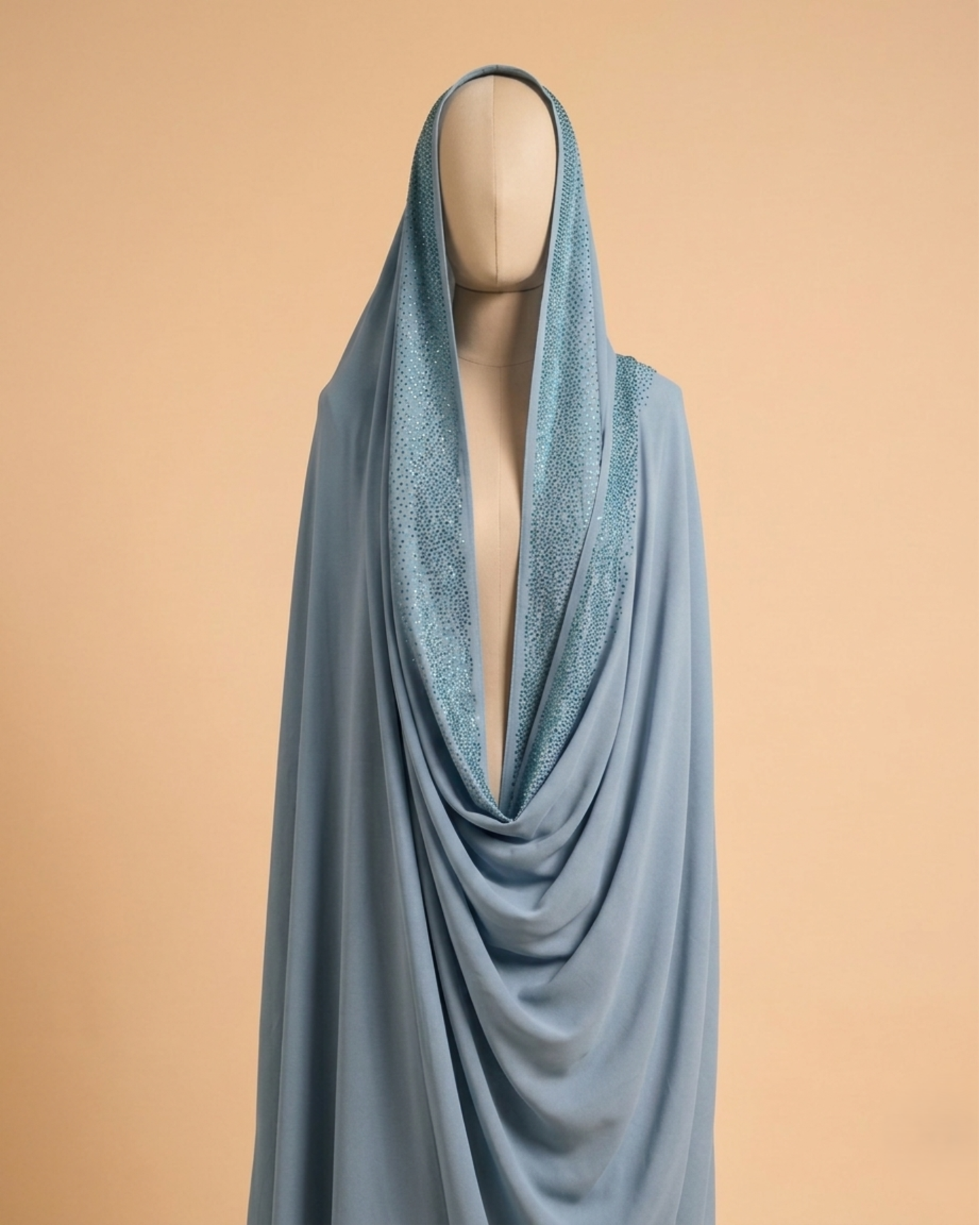 Nooré Luxe Shawl-Ice Blue