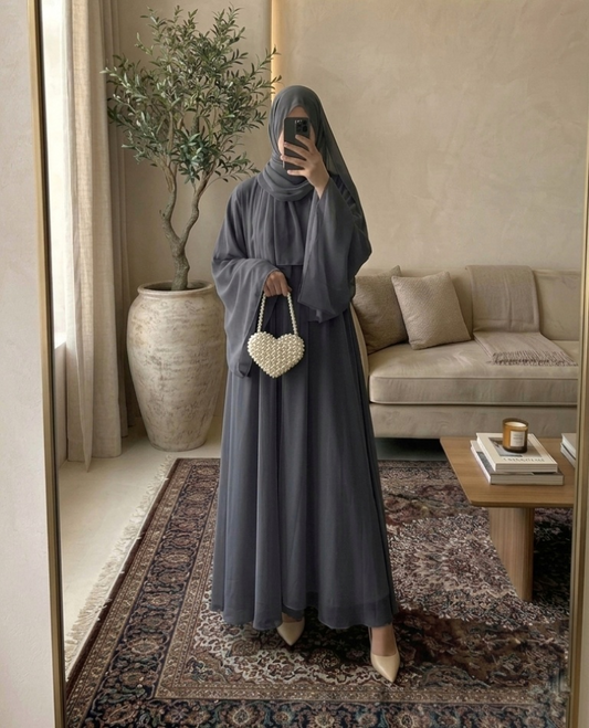 Noor Grey Abaya