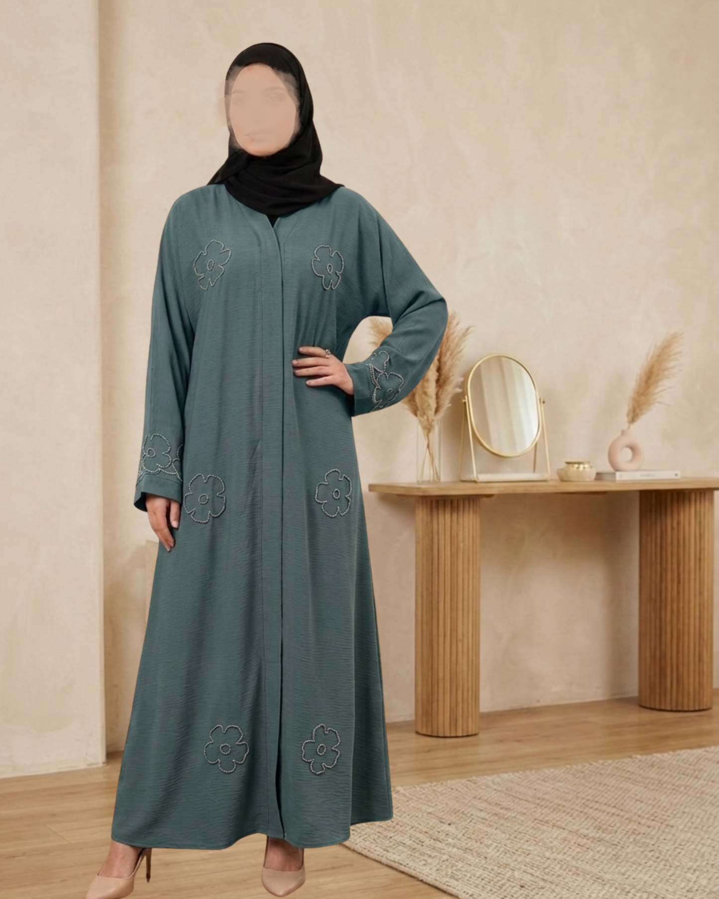 Emerald Teal Abaya