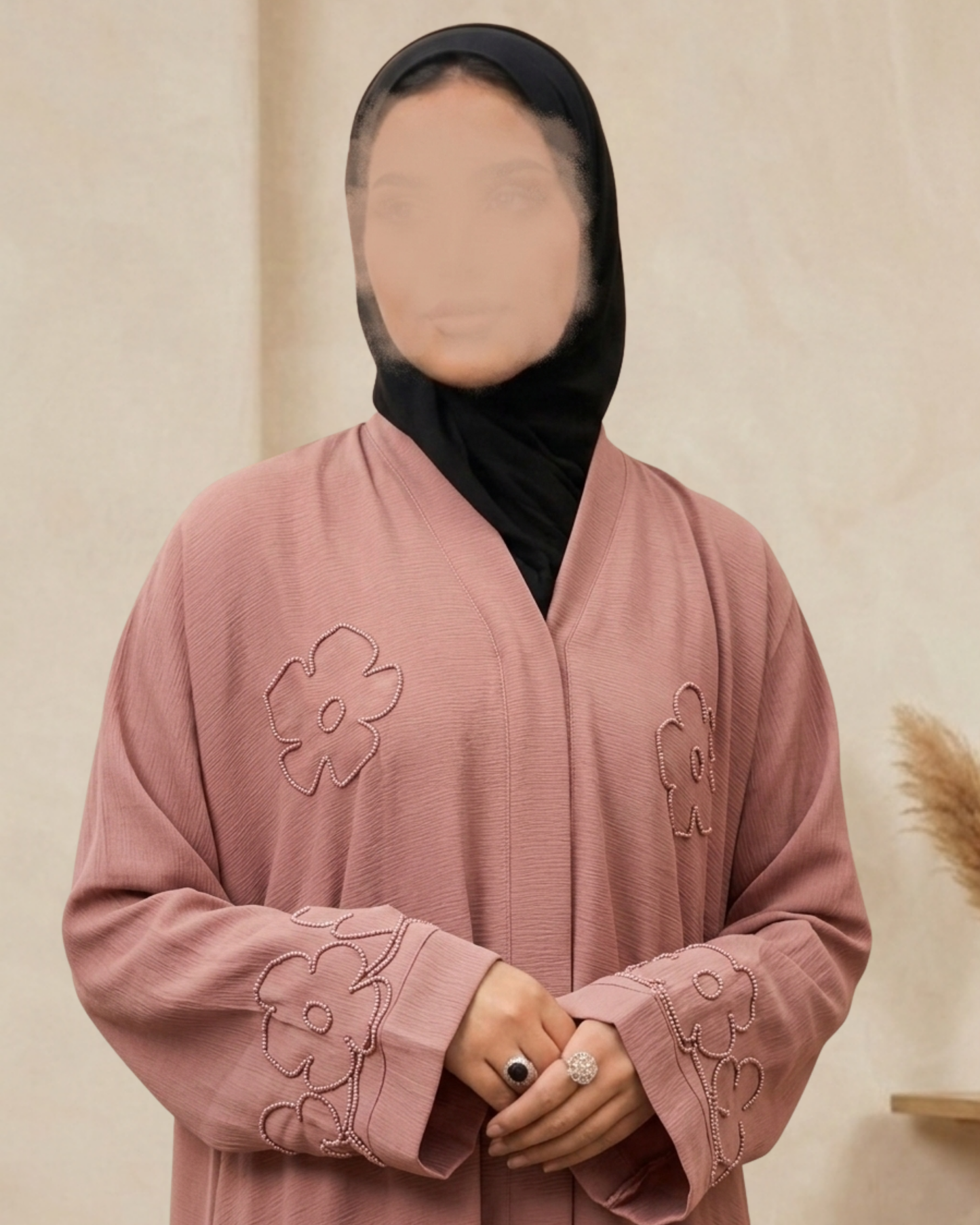 BLUSH VEIL ABAYA