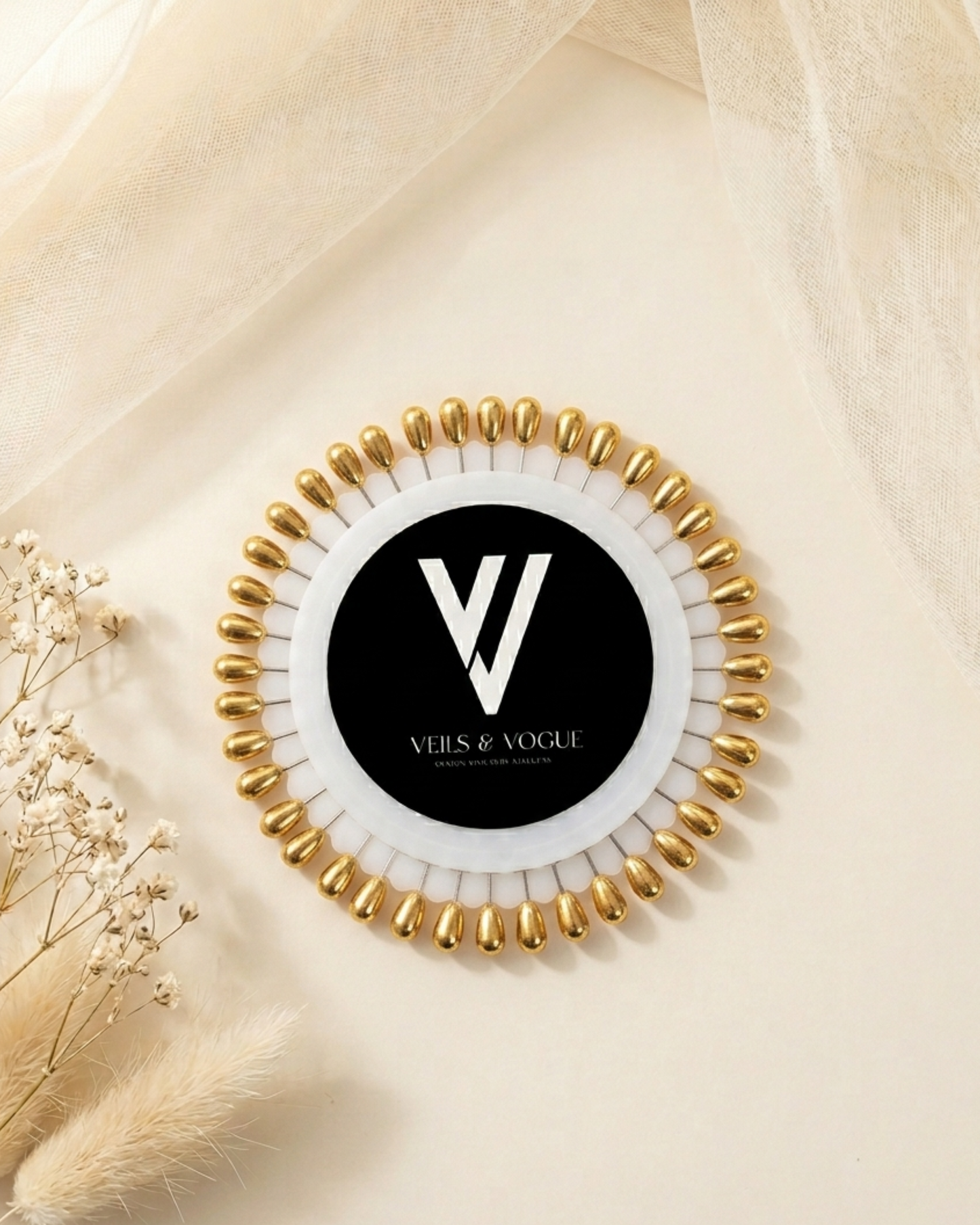 Metallic Hijab Wheel Pins