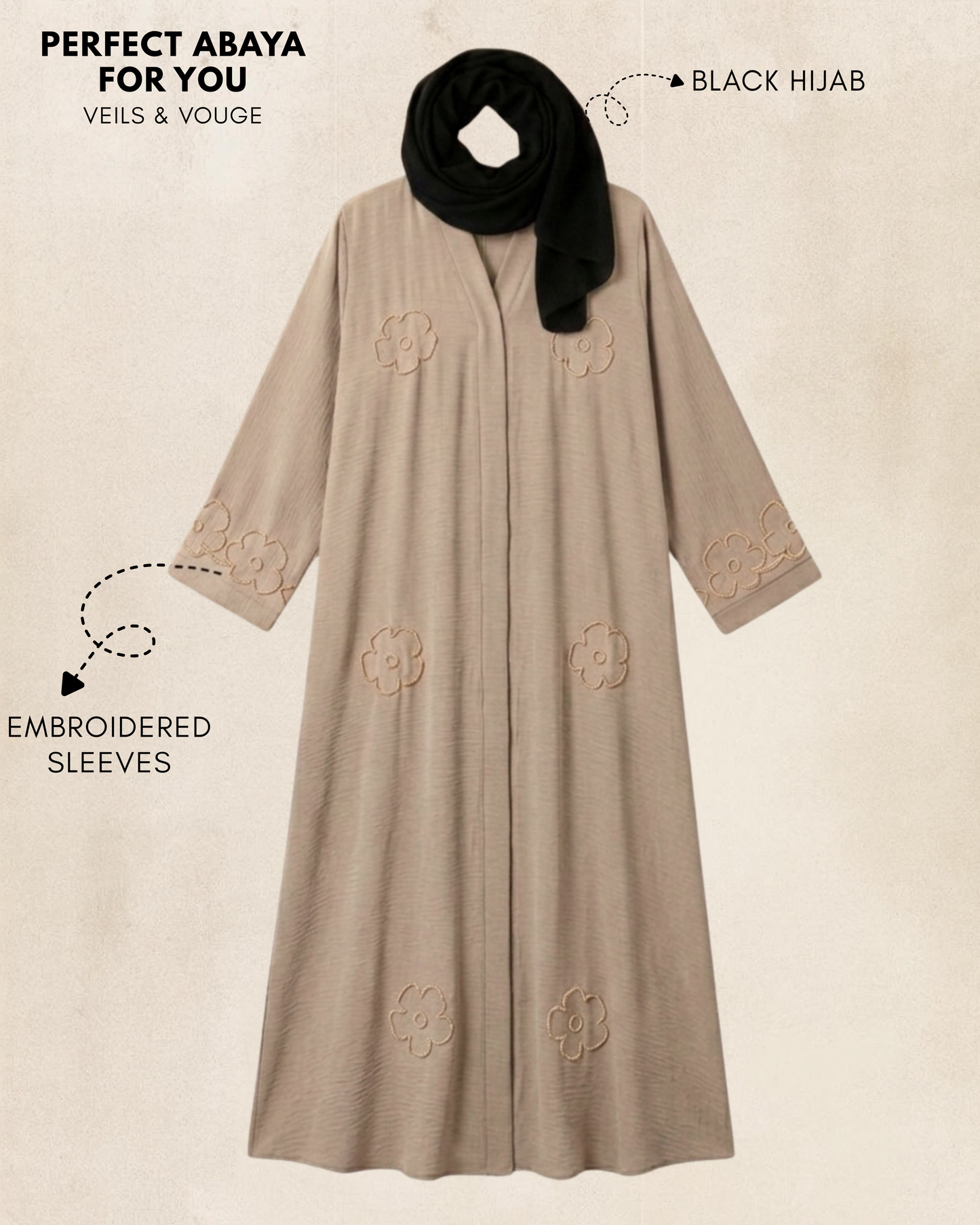 IVORY MIST ABAYA