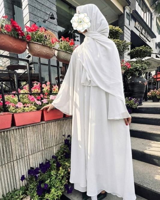 Noor White Abaya