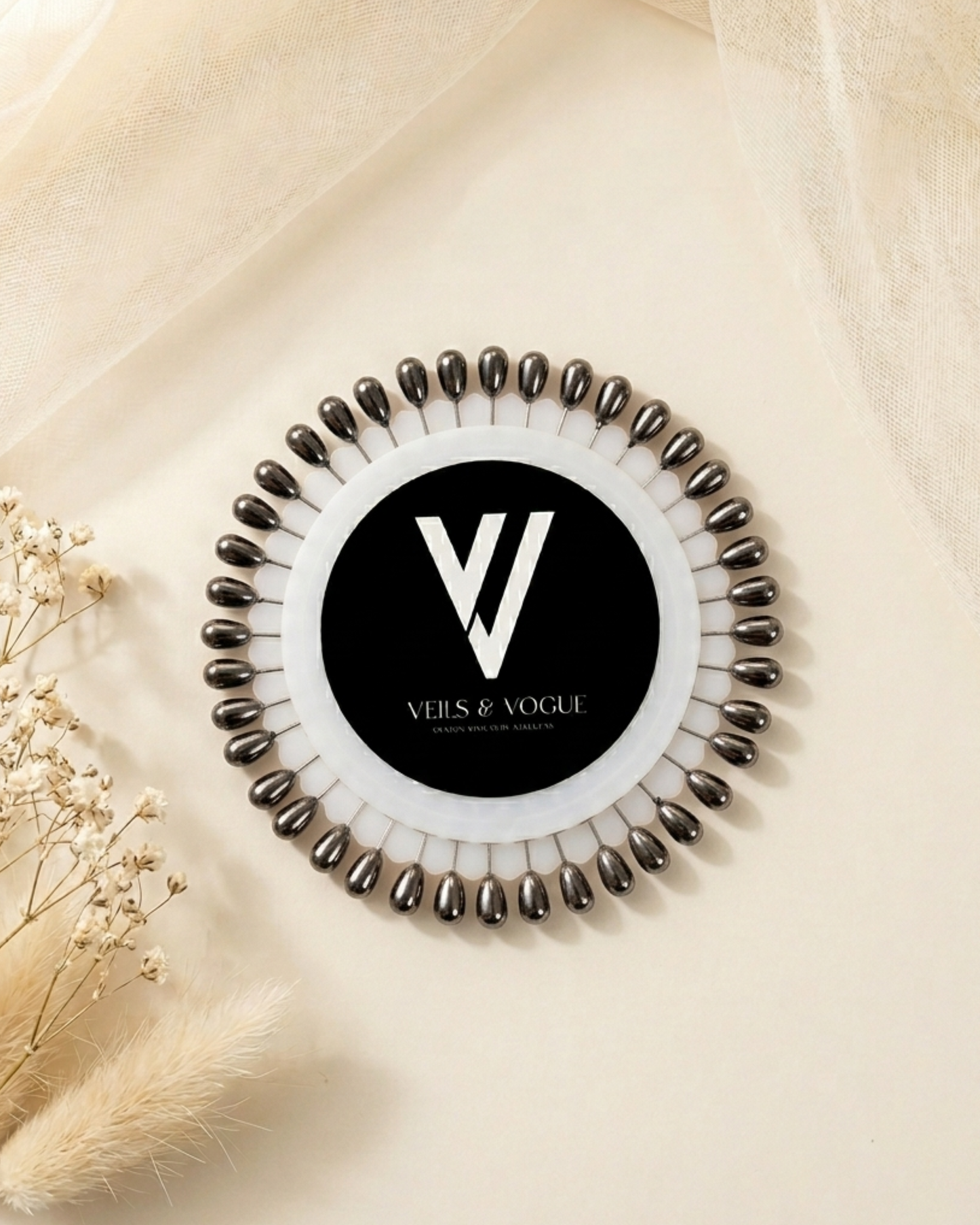 Metallic Hijab Wheel Pins