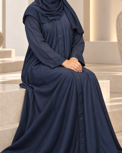 Navy Noor Abaya