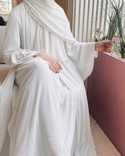 Noor White Abaya