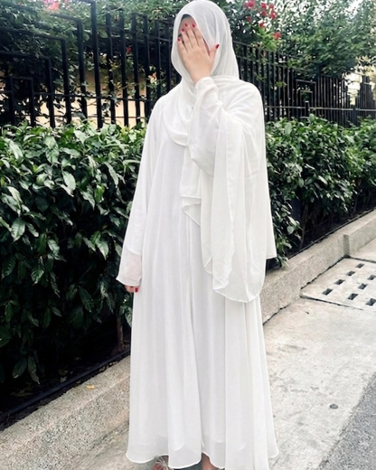 Noor White Abaya