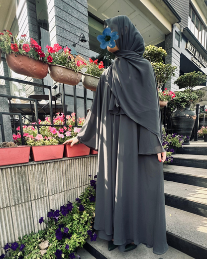 Noor Grey Abaya