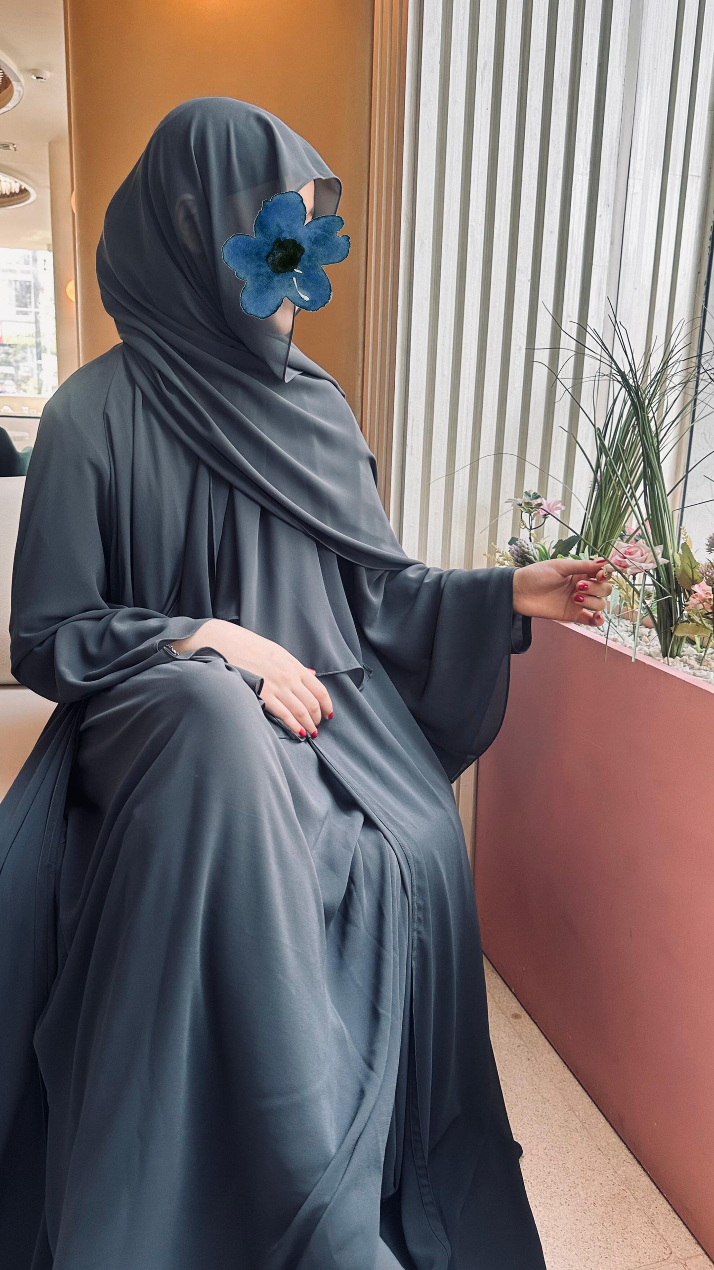 Noor Grey Abaya