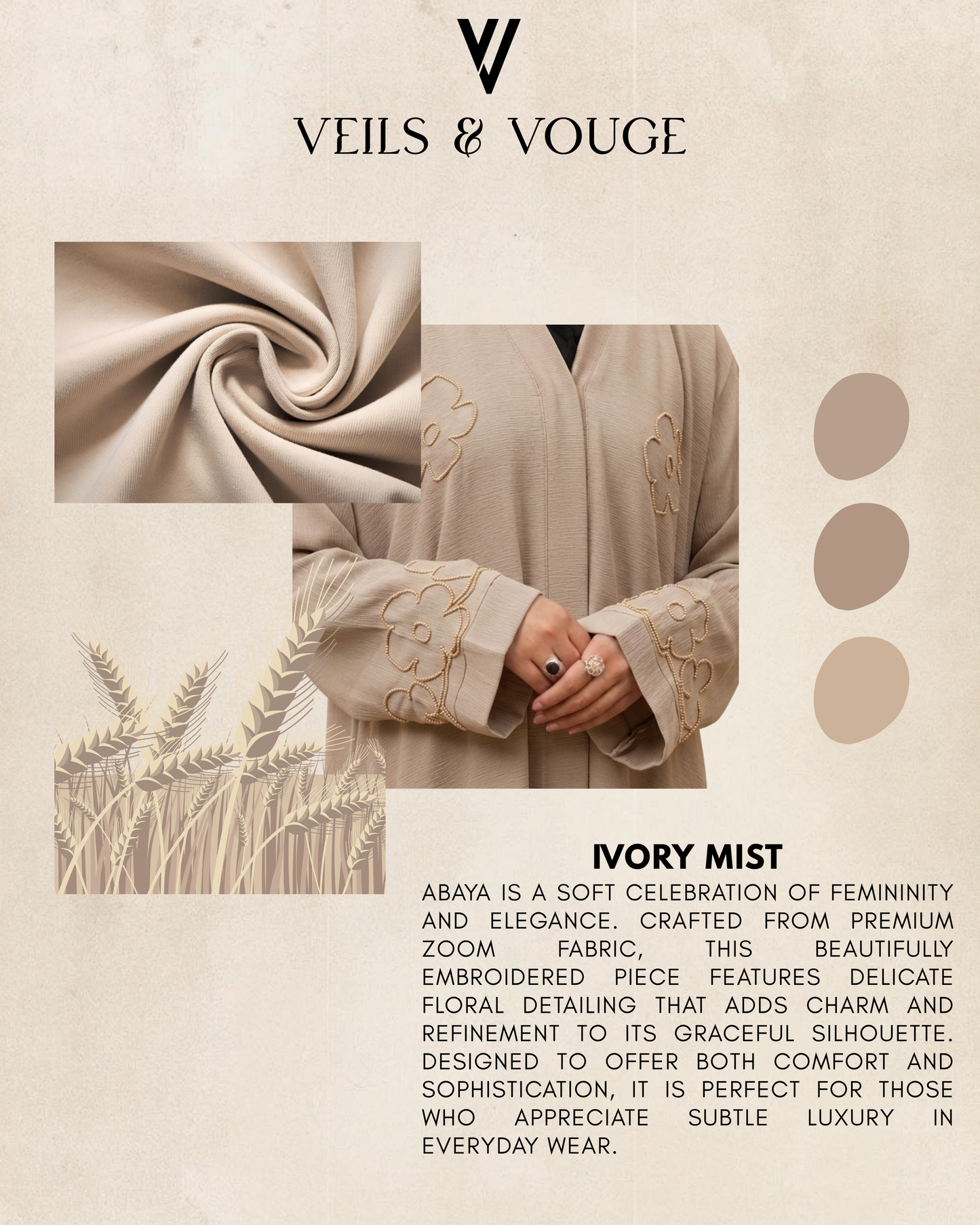IVORY MIST ABAYA