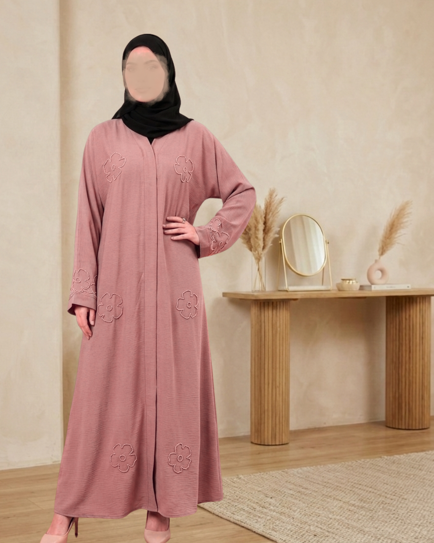 Rose Bloom Abaya