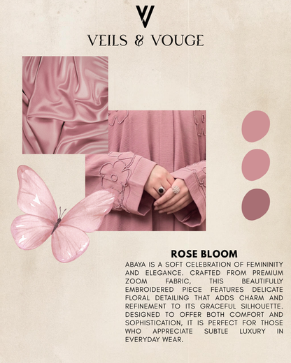 Rose Bloom Abaya