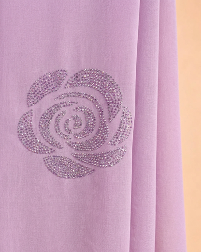 Noir Blossom Shawl - Pink