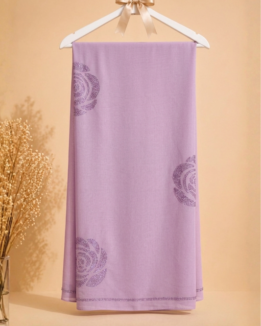 Noir Blossom Shawl - Pink