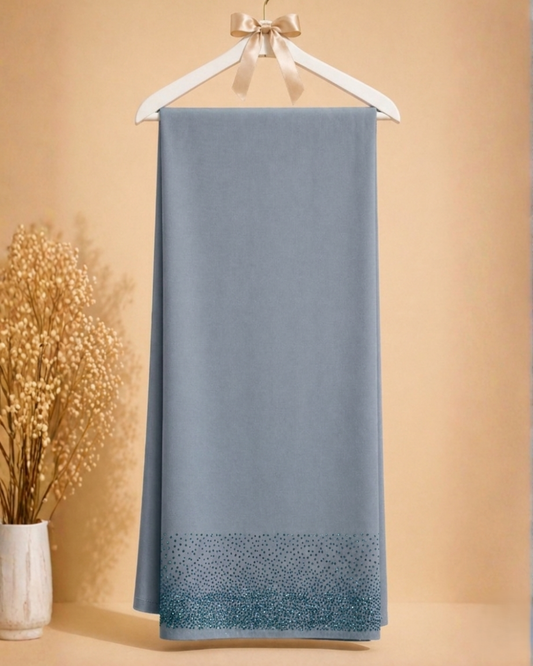 Nooré Luxe Shawl-Ice Blue