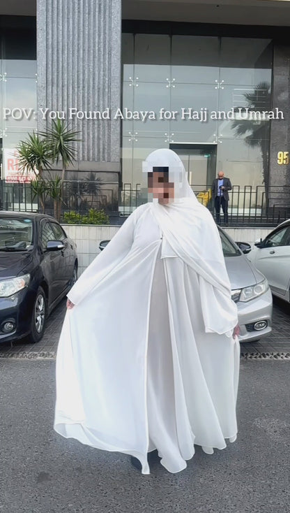 Noor White Abaya